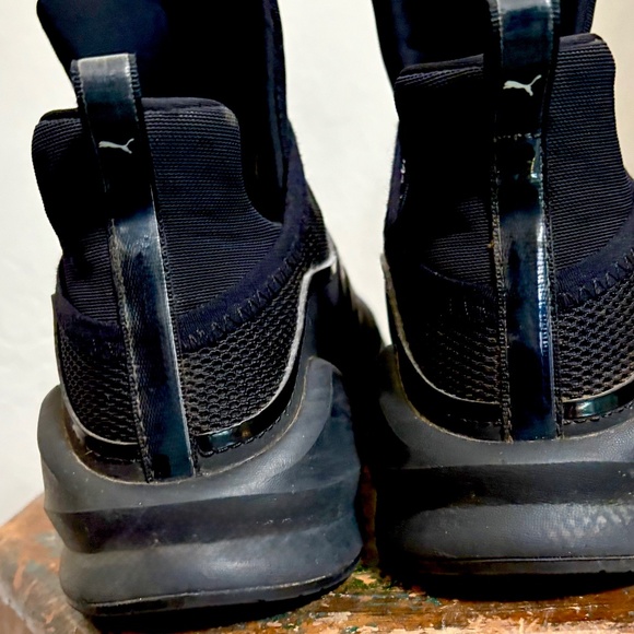 Puma Black Fierce Slip On Sneakers Size 7 - Picture 2 of 8